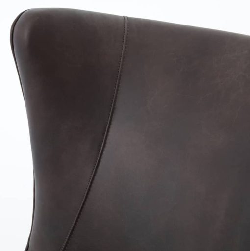 Four Hands Kensington Collection Marlow Vintage Black Wing Chair - Image 6