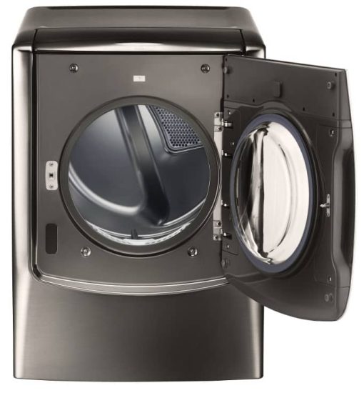 LG SIGNATURE 9 Cu. Ft. Black Stainless Steel Large Smart Wi-Fi Enabled Electric Dryer With TurboSteam - Image 6