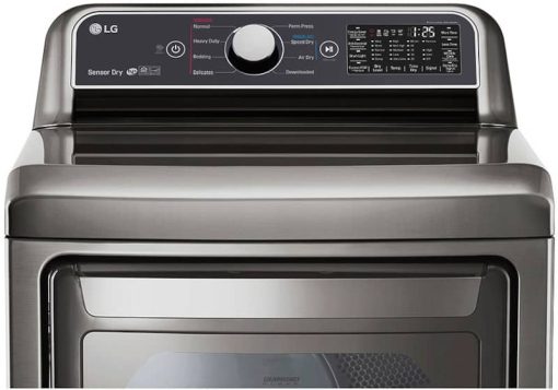 LG 7.3 Cu. Ft. Graphite Steel Smart Wi-Fi Enabled Gas Dryer With Sensor Dry Technology - Image 6