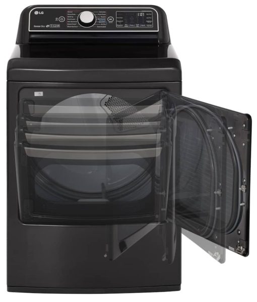 LG 7.3 Cu. Ft. Black Steel Gas Dryer With TurboSteam - Image 6