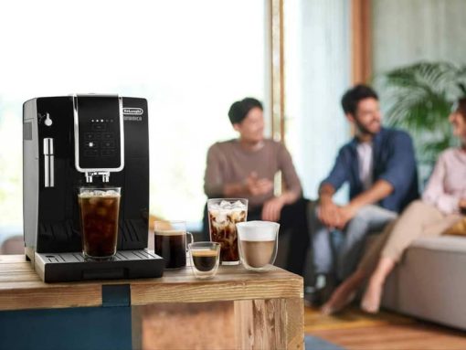 Delonghi Dinamica Black Automatic Coffee Machine w/ Espresso & Iced Coffee Features - Image 2
