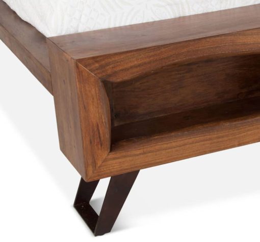 Home Trends & Design London Loft Walnut King Bed - Image 7