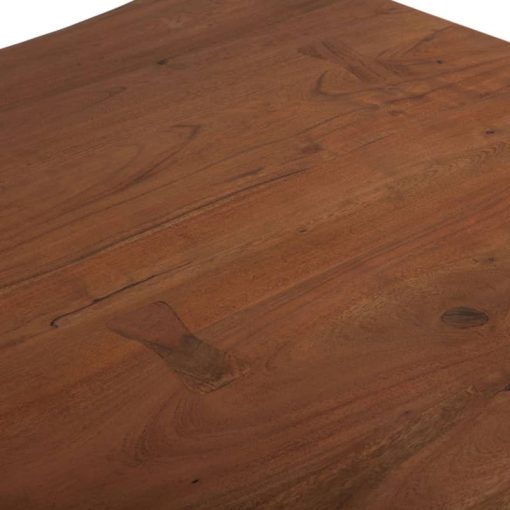 Home Trends & Design Organic Forge 94" Raw Walnut Dining Table - Image 6