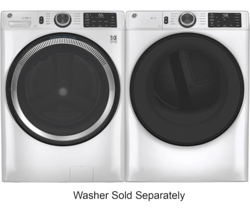 GE ADA 7.8 Cu. Ft. White Smart Front Load Gas Dryer With Sanitize Cycle - Image 6