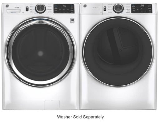 GE ADA 7.8 Cu. Ft. White Smart Front Load Electric Dryer With Steam And Sanitize Cycle - Image 6