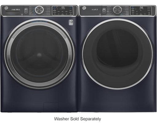 GE ADA 7.8 Cu. Ft. Sapphire Blue Smart Front Load Electric Dryer With Steam - Image 6