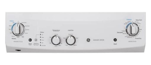 GE Unitized Spacemaker 27" White Stack Washer With Electric Dryer - Image 6