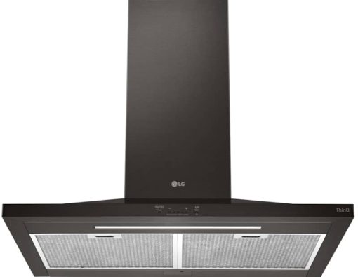 LG 36" Black Stainless Steel Wall Mount Chimney Hood - Image 6