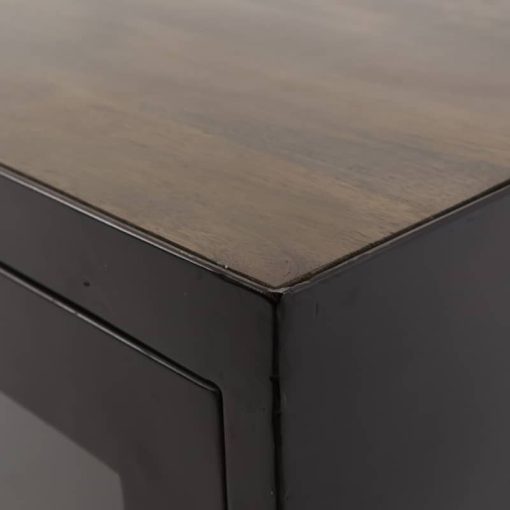 Four Hands Antiqued Iron Rockwell Media Cabinet - Image 6