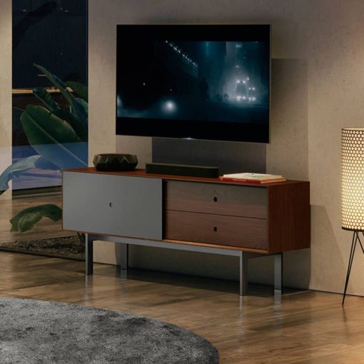 BDI Margo 5229 Toasted Walnut And Fog Grey Credenza - Image 6