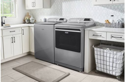 Maytag 7.4 Cu. Ft. Metallic Slate Smart Capable Electric Dryer With Extra Power Button - Image 6
