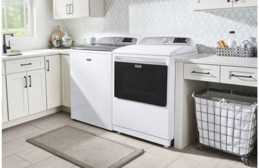 Maytag 7.4 Cu. Ft. White Smart Capable Electric Dryer With Extra Power Button - Image 6