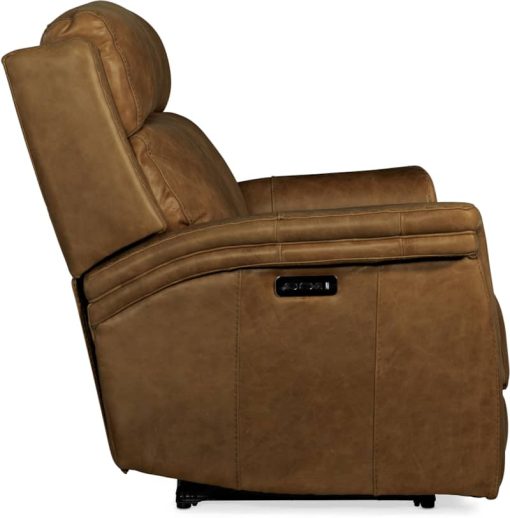 Hooker Furniture Living Room Poise Power Recliner Loveseat With Power Headrest - Image 6