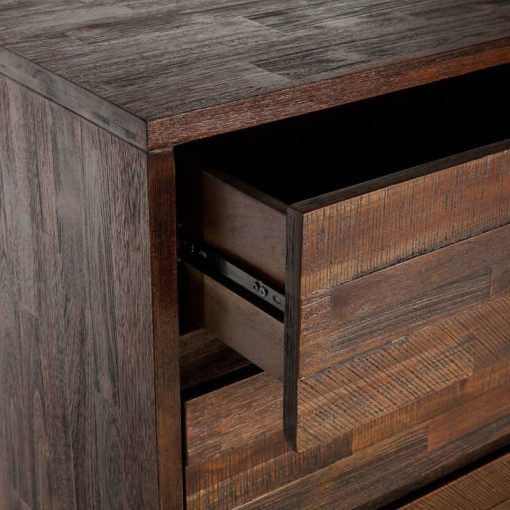 Home Trends & Design Urban Loft 60" Dark Brown Dresser - Image 7