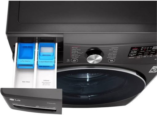 LG 5 Cu. Ft. Black Steel Smart Wi-Fi Enabled Front Load Washer With TurboWash 360 And Built-In Intelligence - Image 6