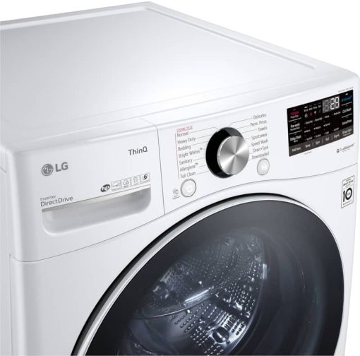 LG 5 Cu. Ft. White Steel Smart Wi-Fi Enabled Front Load Washer With TurboWash 360 And Built-In Intelligence - Image 6