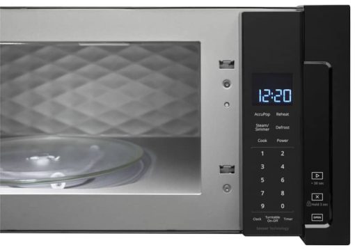 Whirlpool 1.1 Cu. Ft. Black Low Profile Microwave Hood Combination - Image 6