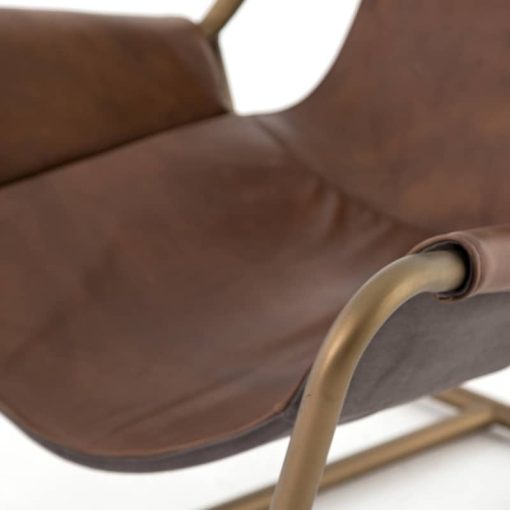 Four Hands Bishop Collection Patina Brown Vera Chair - Image 6