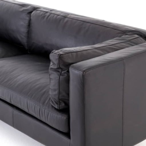 Four Hands Carnegie Collection 94" Rider Black Beckwith Sofa - Image 6