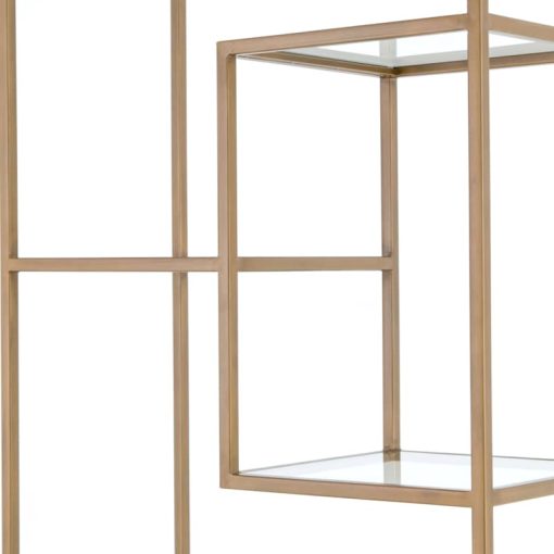 Four Hands Irondale Collection 83" Helena Brass Bookshelf - Image 7