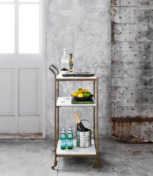 Four Hands Marlow Collection Small Felix Bar Cart - Image 6