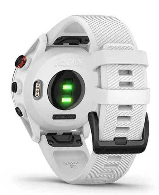 Garmin Approach S62 Black Ceramic Bezel With White Silicone Band Smartwatch - Image 6