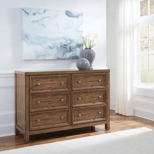 Homestyles Sedona Toffee 6 Drawer Dresser - Image 7