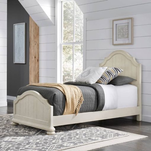 Homestyles Provence Antiqued White Twin Bed - Image 7