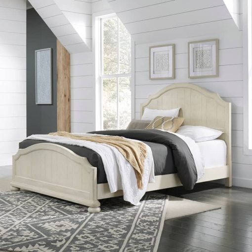 Homestyles Provence Antiqued White Queen Bed - Image 7