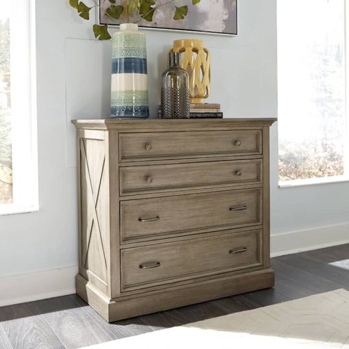Homestyles Mountain Lodge Gray 4 Drawer Chest - Image 7