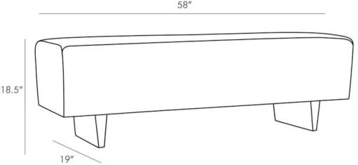 Arteriors Palmero Bench Muslin - Image 7