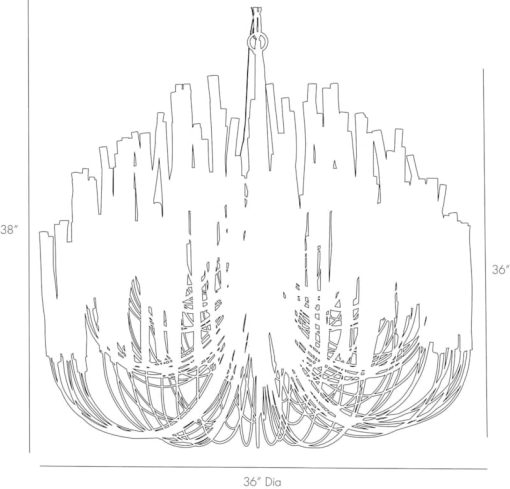 Arteriors Tilda White Large Chandelier - Image 7