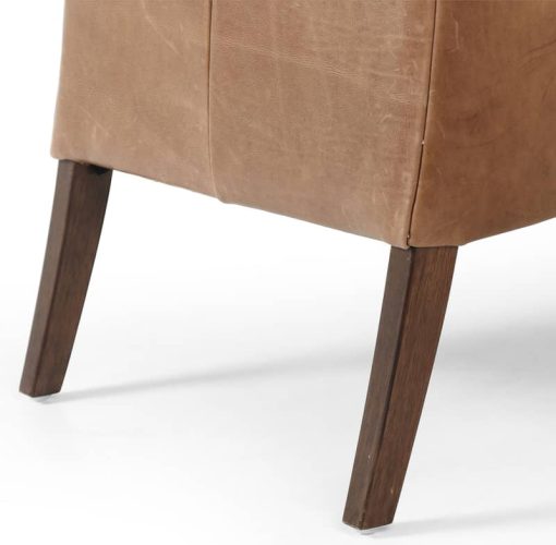 Four Hands Abbott Collection Bauer Warm Taupe Dakota Leather Chair - Image 7
