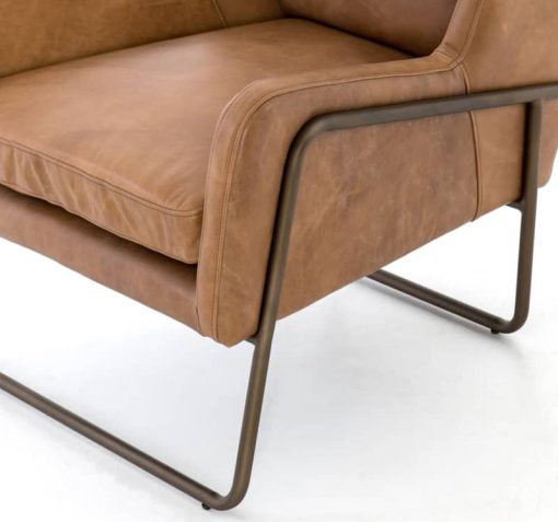 Four Hands Bishop Collection Patina Copper Wembley Chair - Image 7