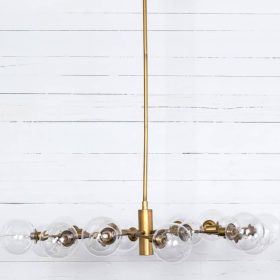 Four Hands Carnegie Collection Pellman Matte Brass Chandelier - Image 7