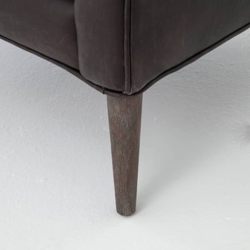 Four Hands Kensington Collection Marlow Vintage Black Wing Chair - Image 7