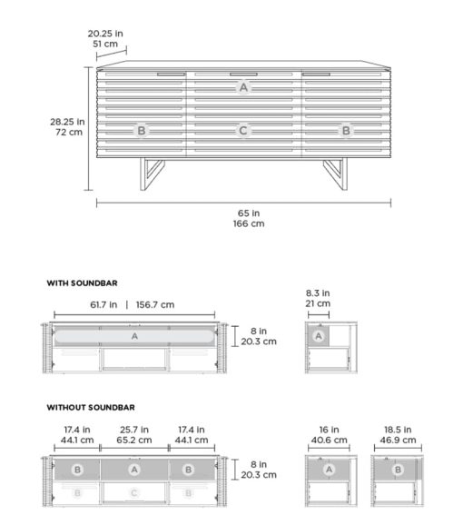 BDI Corridor 8177 Walnut Media Console - Image 7