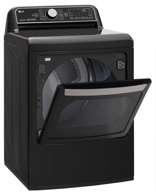 LG 7.3 Cu. Ft. Black Steel Gas Dryer With TurboSteam - Image 7