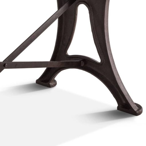 Home Trends & Design Organic Forge 72" Raw Walnut Gathering Table - Image 6