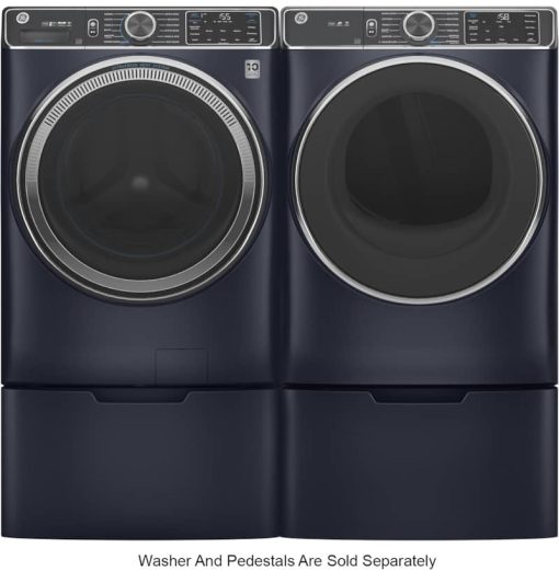 GE ADA 7.8 Cu. Ft. Sapphire Blue Smart Front Load Gas Dryer With Steam And Sanitize Cycle - Image 7