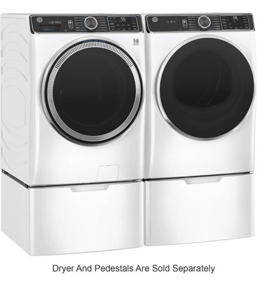 GE ADA 5 Cu. Ft. White Smart Front Load ENERGY STAR Steam Washer With SmartDispense UltraFresh Vent System With OdorBlock And Sanitize + Allergen - Image 7