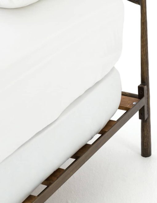 Four Hands Element Collection Westwood Antique Brass Queen Bed - Image 7