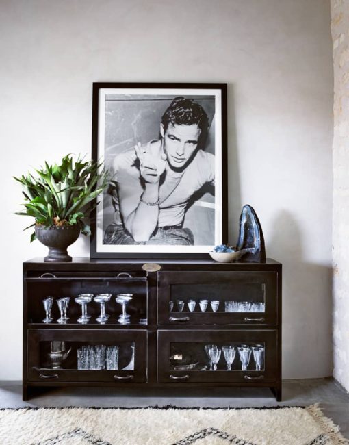 Four Hands Antiqued Iron Rockwell Media Cabinet - Image 7
