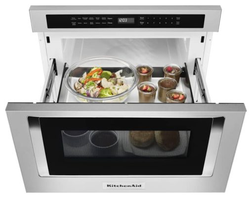 KitchenAid 24" Stainless Steel Under-Counter Microwave Drawer - Image 2