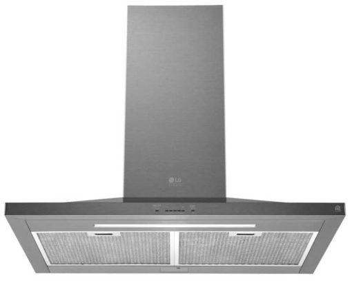 LG STUDIO 36" Fingerprint Resistant Stainless Steel Wall Mount Chimney Hood - Image 7