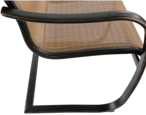 Hanover Manor 7-Piece Dining Set With Six C-Spring Chairs And A 60 In. Cast-Top Dining Table - Image 7