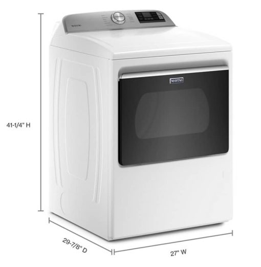 Maytag 7.4 Cu. Ft. White Smart Capable Gas Dryer With Extra Power Button - Image 7