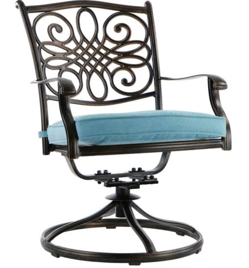 Hanover Traditions 9-Piece Dining Patio Set In Blue/Cast - Image 7