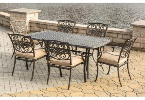 Hanover Traditions 7-Piece Dining Set In Natural Oat - Image 7