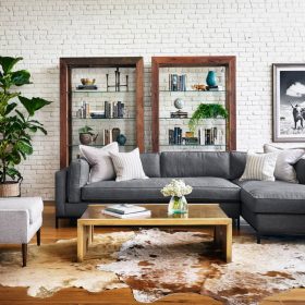 Four Hands Atelier Collection Bennett Charcoal Grammercy 2-Piece RAF Chaise Sectional - Image 7